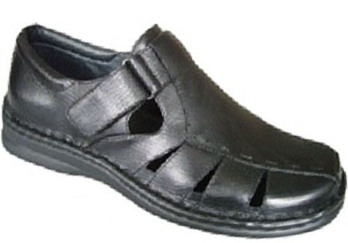 Hoopoe Men's Diabetic Shoes : P4024-BLAC Babechi