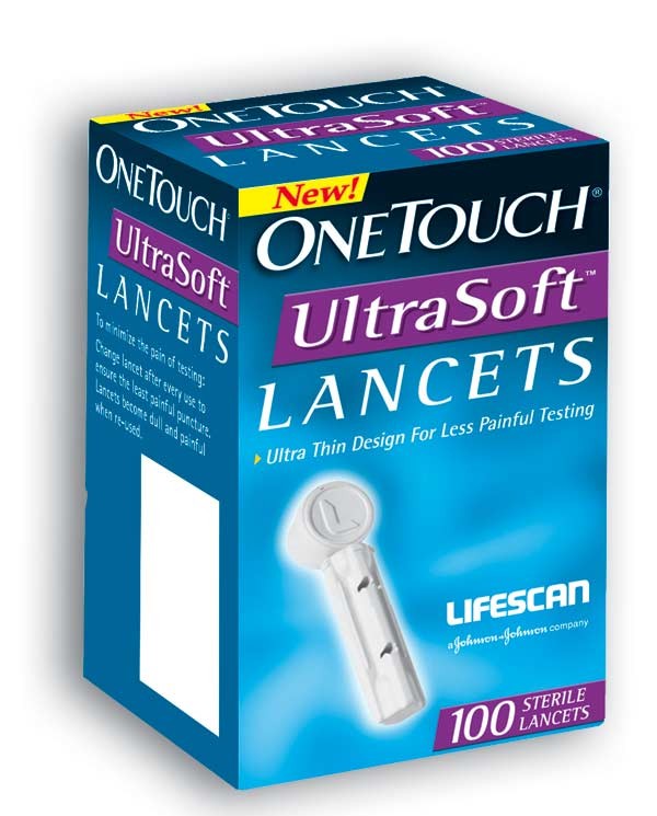 LifeScan Lancets Lancet Devices: OneTouch UltraSoft Lancets